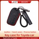 Hot Pressing Toyota Leather Key Case , ODM Car Remote Leather Case