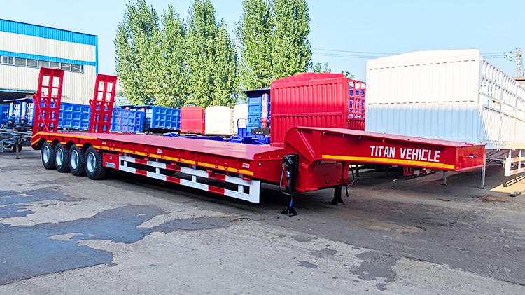 4 Axle Low Loader Truck 120 Ton Lowbeds for Sale in Nigeria