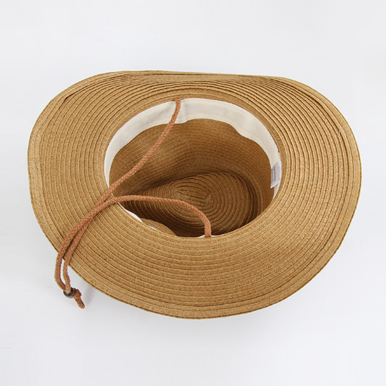 2019 Cowboy Straw Hat Summer Cowboy Hat With Embroidered Logo Caps
