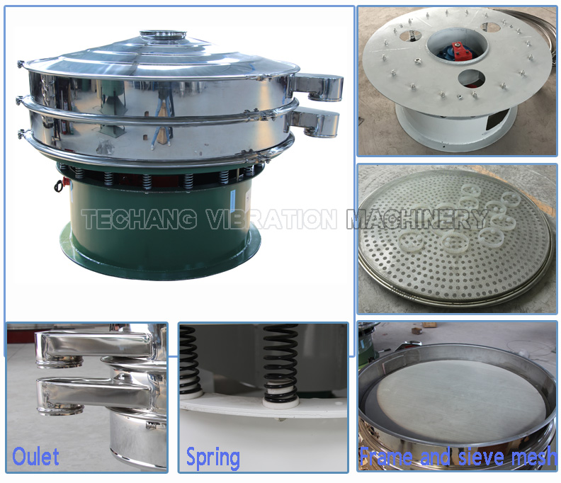 Single layer automatic spin vibration screen sieve shaker