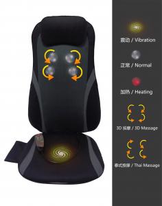 China Rolling Vibrating Back Massage And Heat Cushion Intelligent Stop Function on sale 