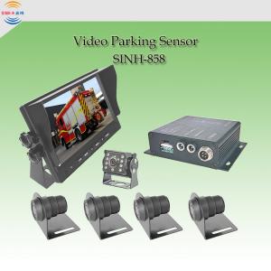 China Fire Truck Parking Sensor Monitor System 7 Inch Monitor Backup Reverse Camera with 8 Sensor on sale 