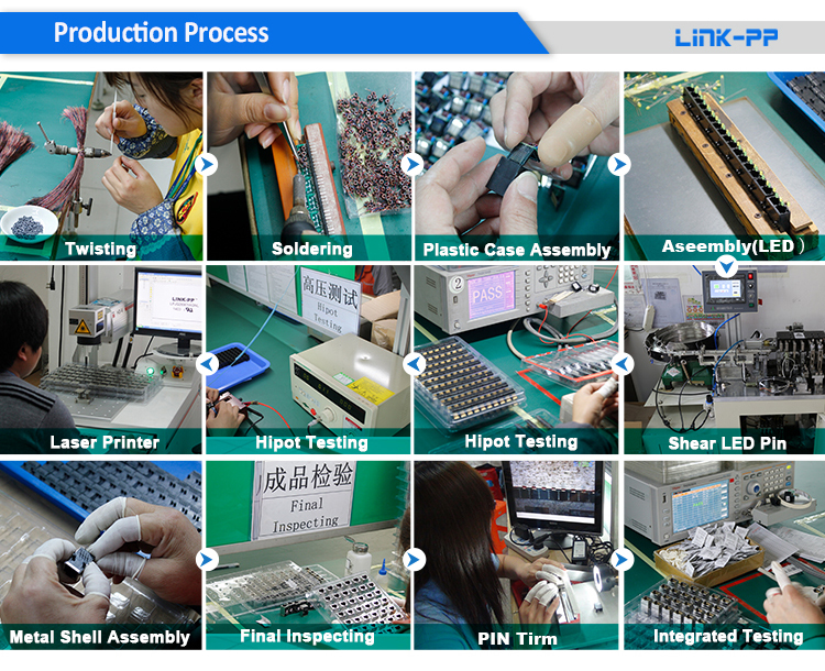 LINK--PP PoE RJ45 Conector Production Process