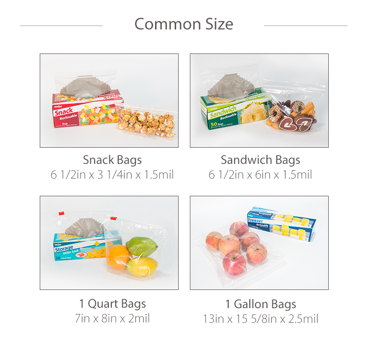 YTBagmart Durability Biodegradable Plastic Ziplock Bag LDPE Slider Zipper Bag