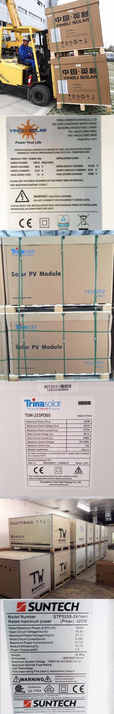 Yingli Solar Panel 300W Polycrystalline