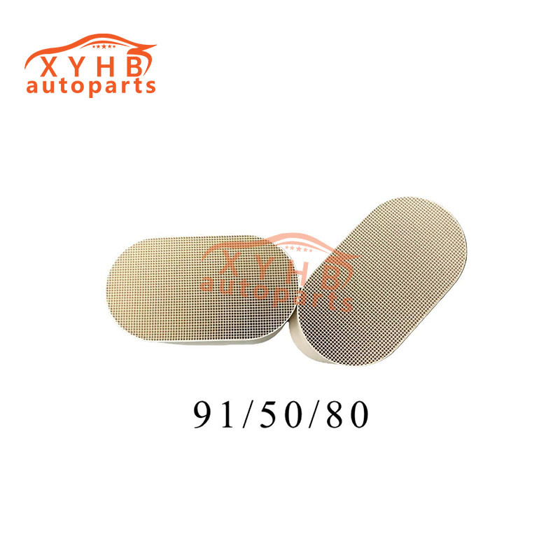 High-Quality Three-Way Catalytic Conversion Ceramic Carrier Core Euro 1-5 Model: 91*50*80