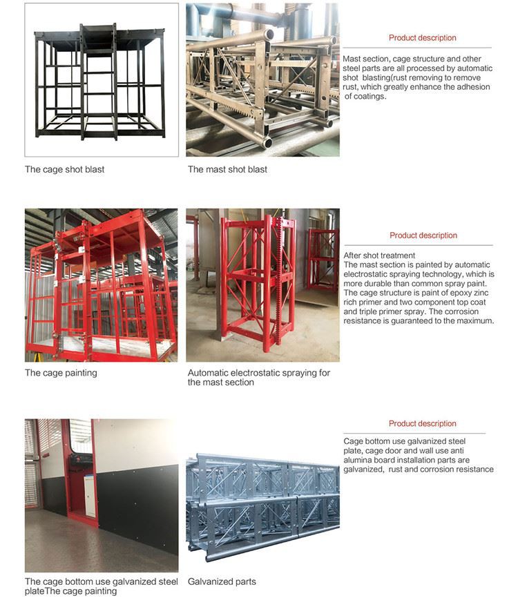 6.Construction lift production technology