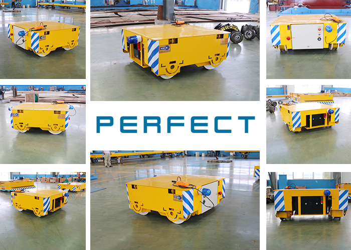 Heavy Duty Automated Guided Vehicles Electric Steel Product Plant Transfer Bogie
