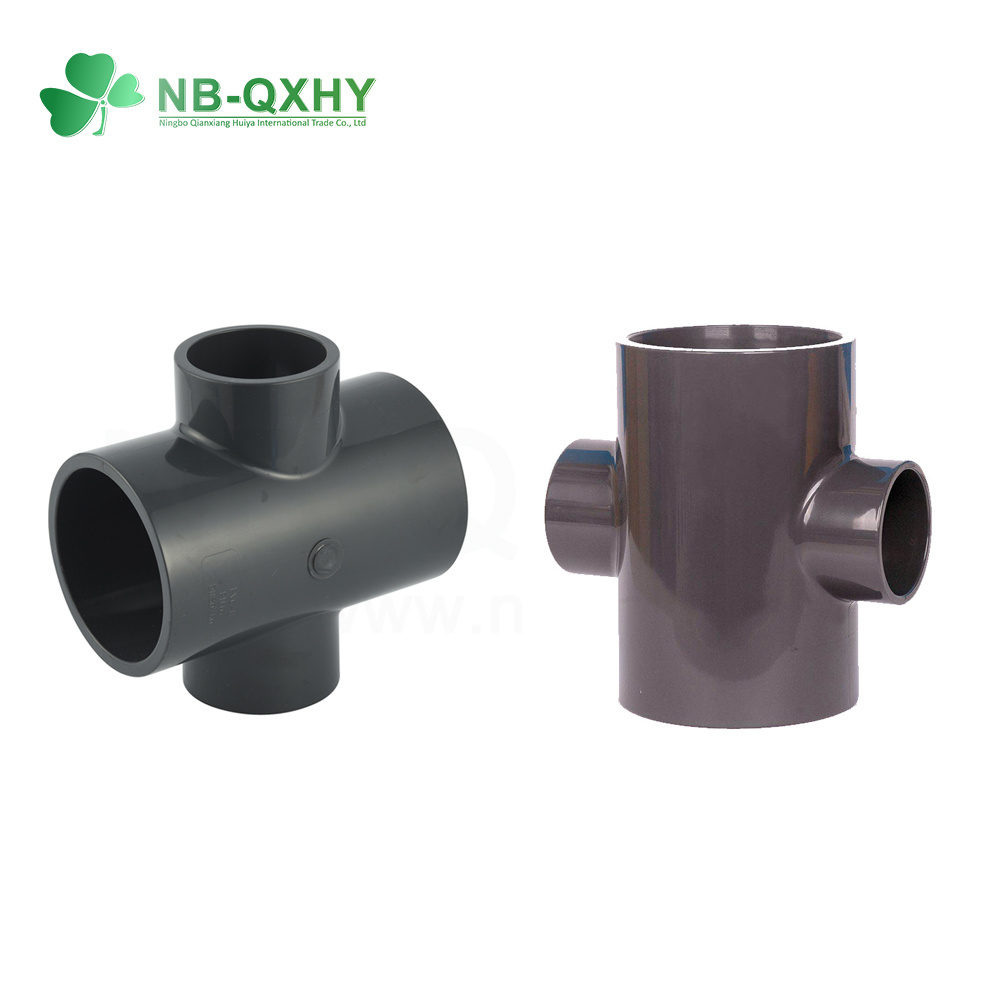 Water Supply PVC Pipe Fitting DIN Pn16 225mm Plastic Pipe Tee