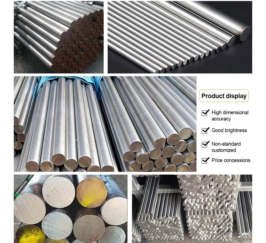 Steel Factory Supply AISI 1045 ASTM A576 Hollow Stainless Steel Round Bar 304 with Peeled Polished