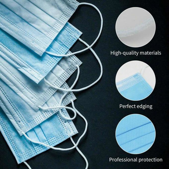 Anti Viral Disposable Medical Face Mask , Disposable Surgical Mask High Breathability