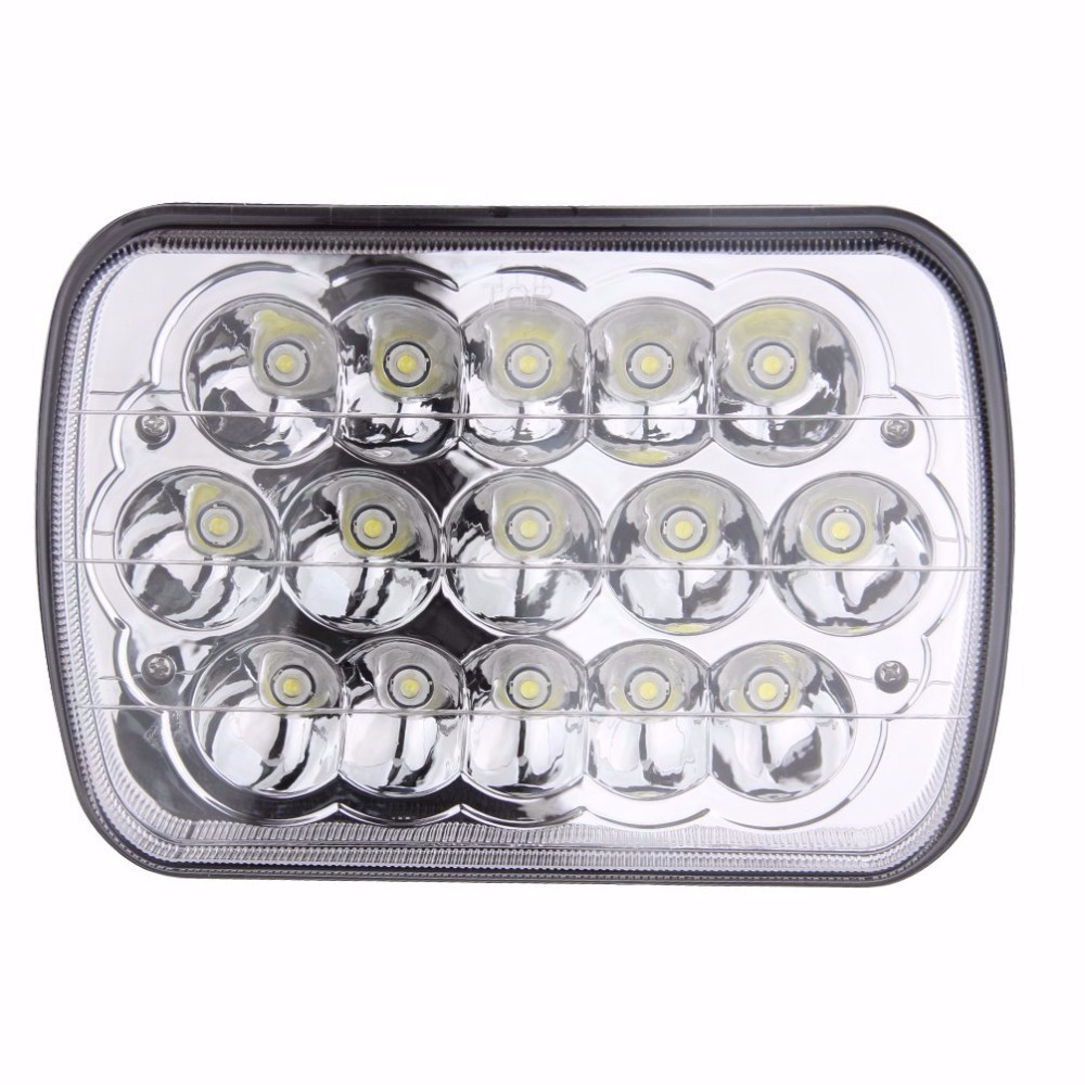 45W Square 7x6 LED Headlight Sealed Beam led work light Replacement HID Xenon H6014 H6052 H6054 for car truck Jee-p