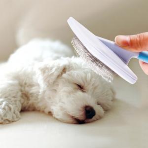 China Anti - Rust Pet Hair Brush / Dog Dematting Tool Rotatable Waterproof Easy Clean on sale 