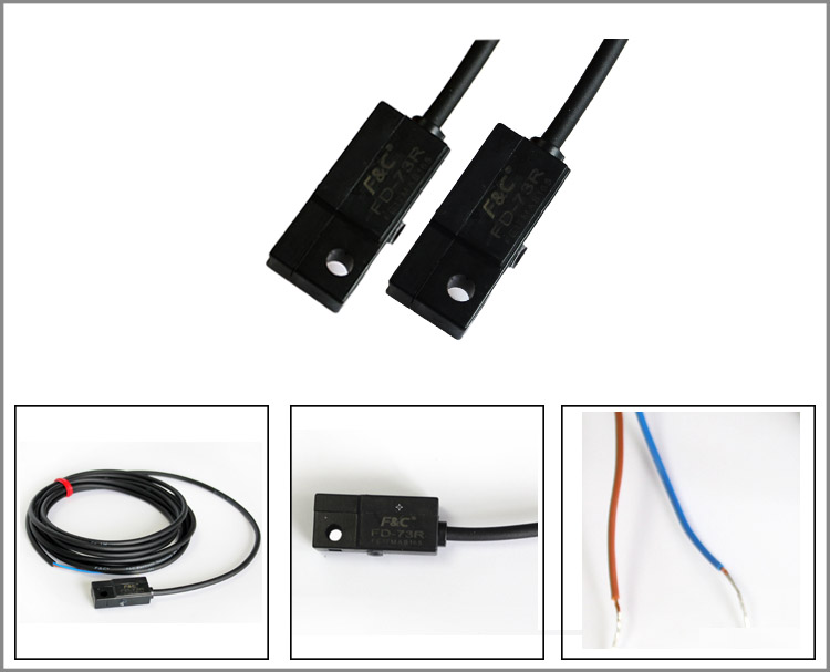 12V 2 Wires Reed Electric Magnetic Switch Sensor For Cylinder