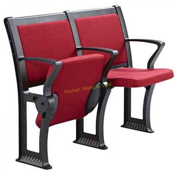 Comfortable Soft Red Fabric Lecture Hall Seating Student