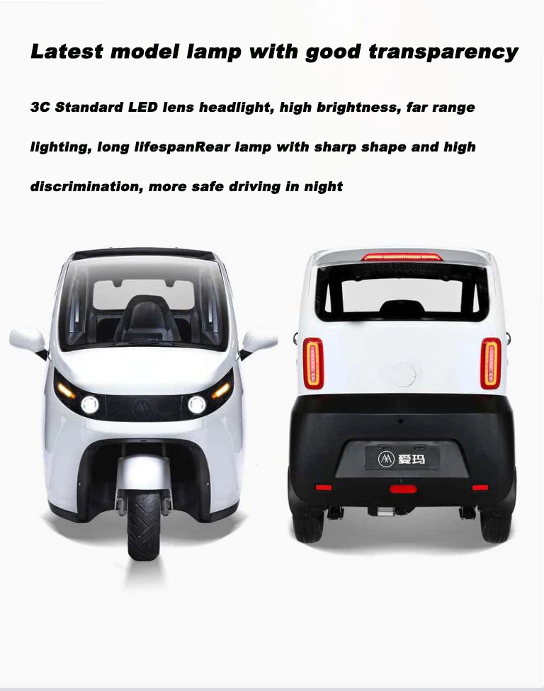 Battery Operated Three-Wheeled Electric Car Adult Mini Electric Car with EEC Certificate