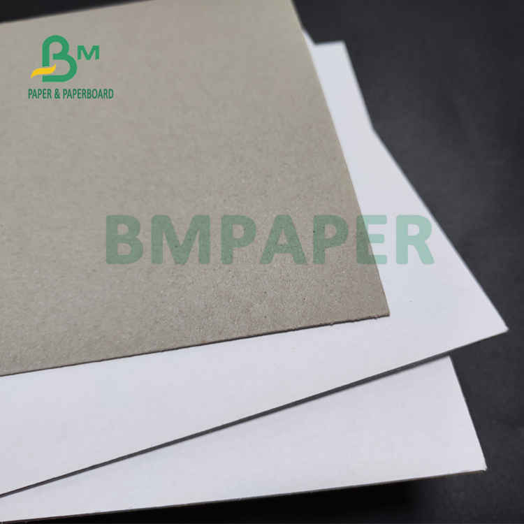 900gsm One Face Uncoated White Offset Cardboard Grey Back For Ring Binders