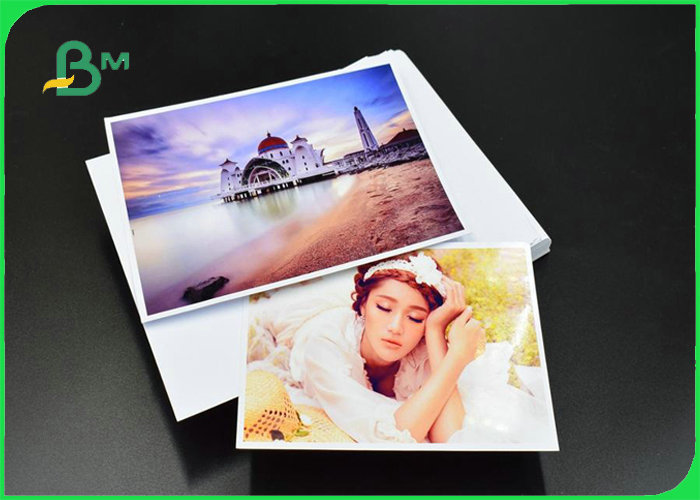 180gsm 230gsm Glossy / Satin Double Side Inkjet Paper For Poster 203mm x 65m