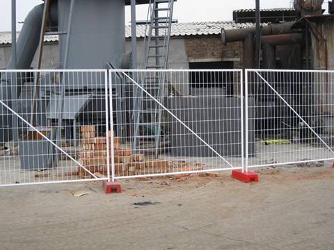 This is a construction site with Australia portable fence.