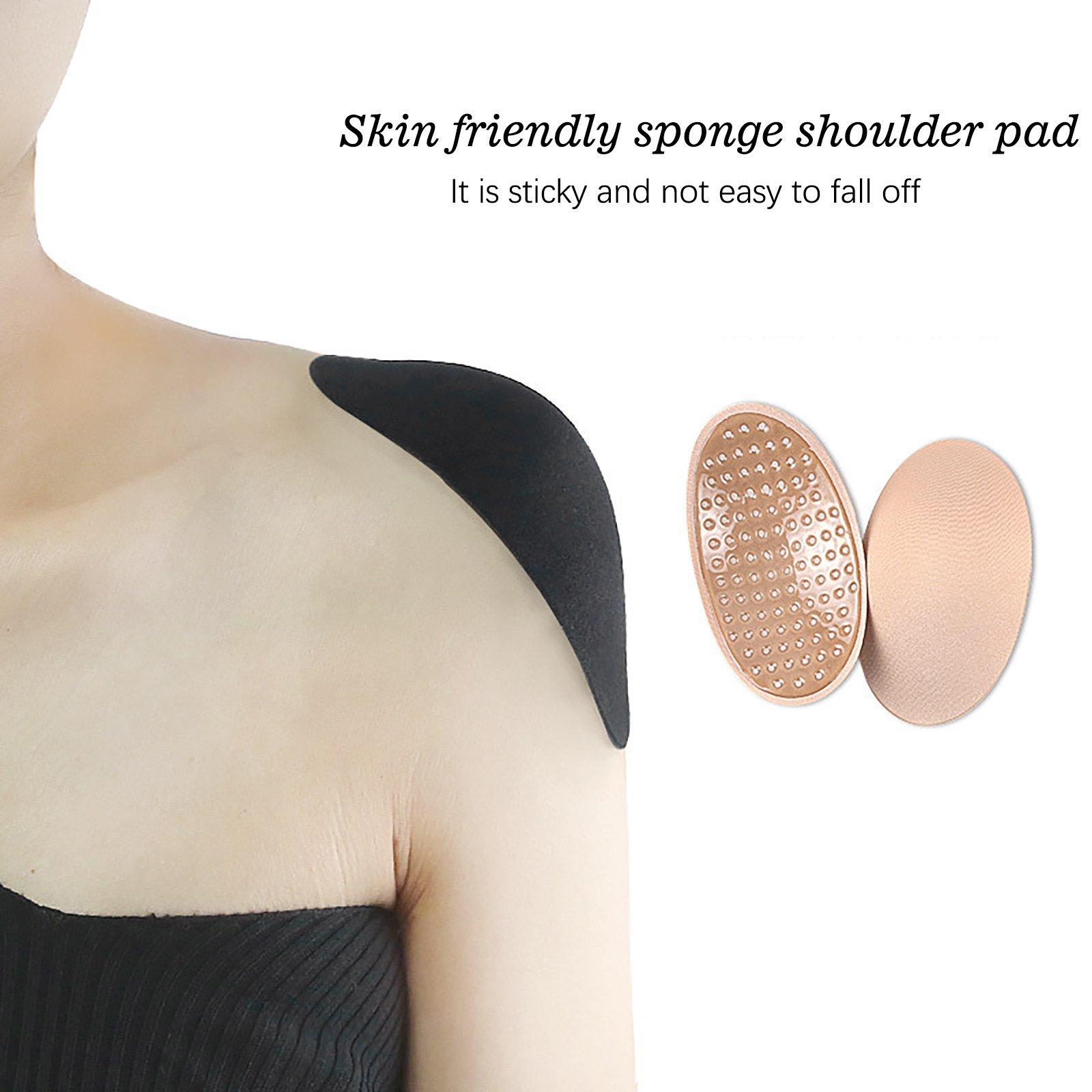Hot Sale Waterproof Invisible Silicone Soft Magic Push Up Shoulder Pads For Women