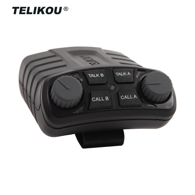 TELIKOU new broadcast intercom system BK-201 dual channel wired belt pack compatible with RTS for TV broadcasting equipment