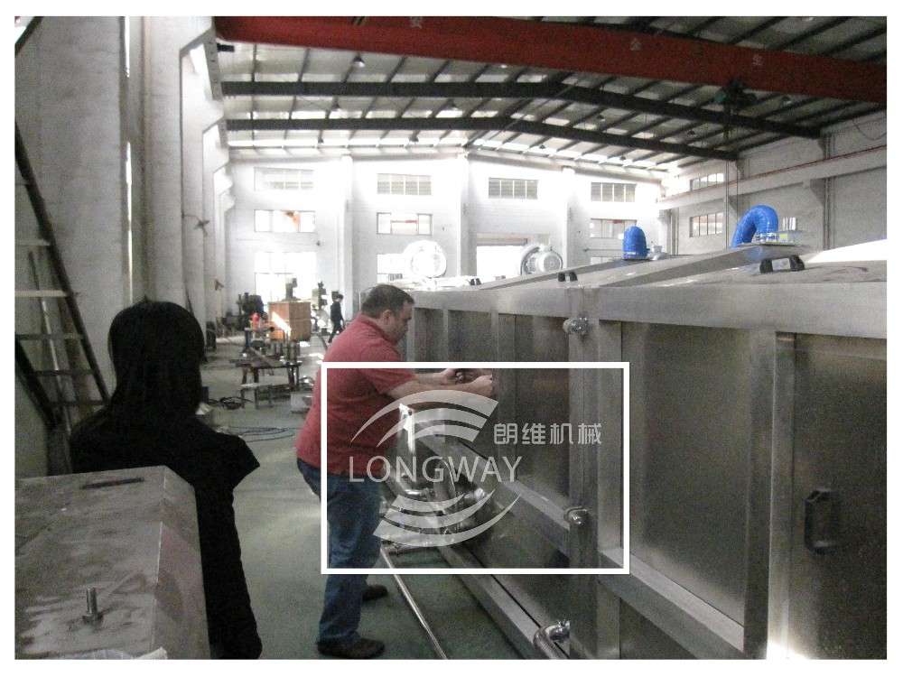 Allen-Bradley Touch Screen Control Spray Cooling Machine (Tunnel ) For Juice filling Line