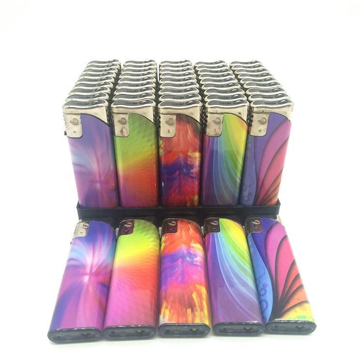 Jet Torch Custom Dasign Colorful Promotional Gift Cigarette Lighter Refillable Electric Lighter