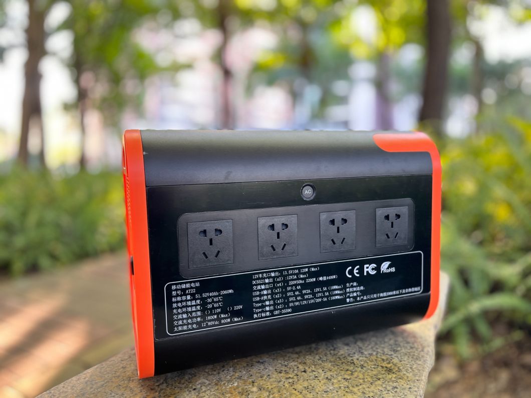 300W 500W 1800W Portable Rechargeable Solar Power Station 2048wh LiFePO4 Battery Family Emergency Travel Backup Power Supply