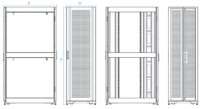 IDC04 server cabinet size