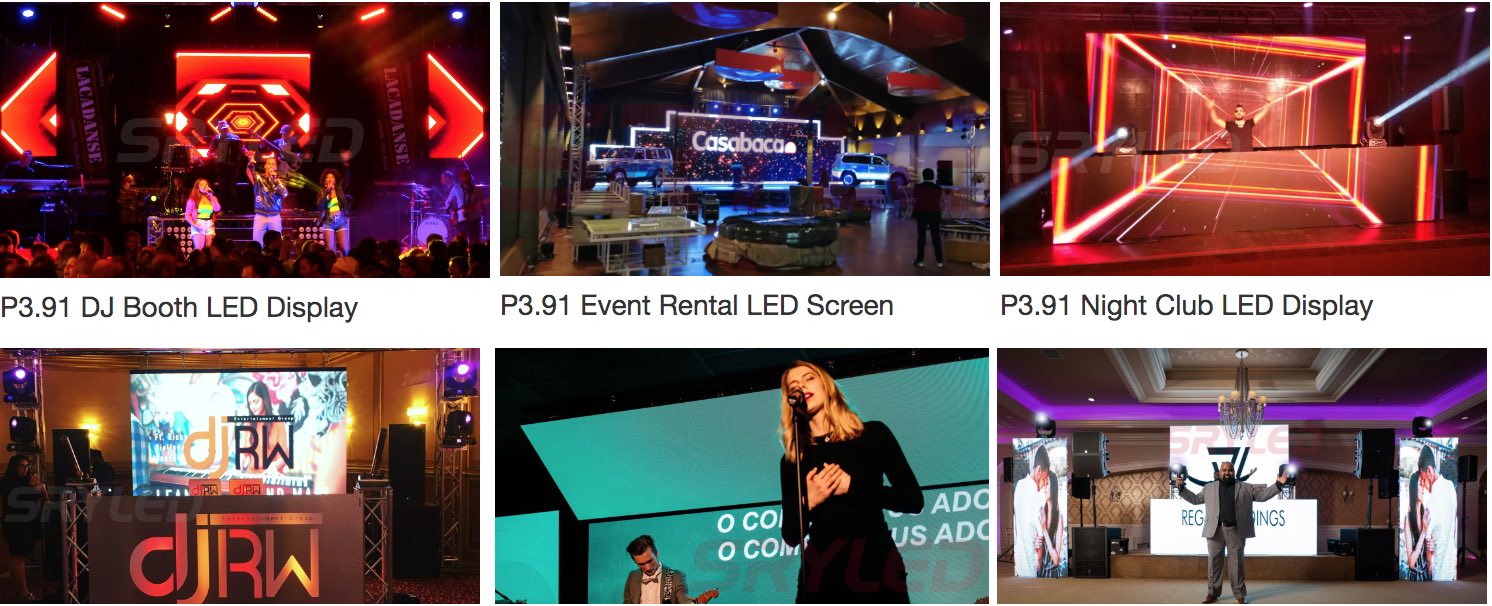 outdoor front service stage rental led screen