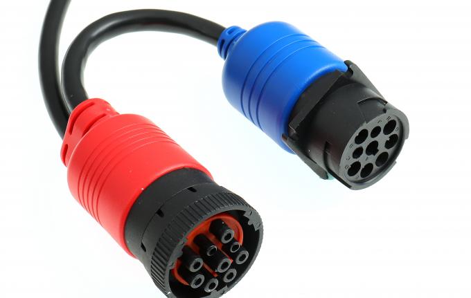 Heavy Duty J1939 Male To Female Extension OBD Cable For Vehicle Gateway Install 0