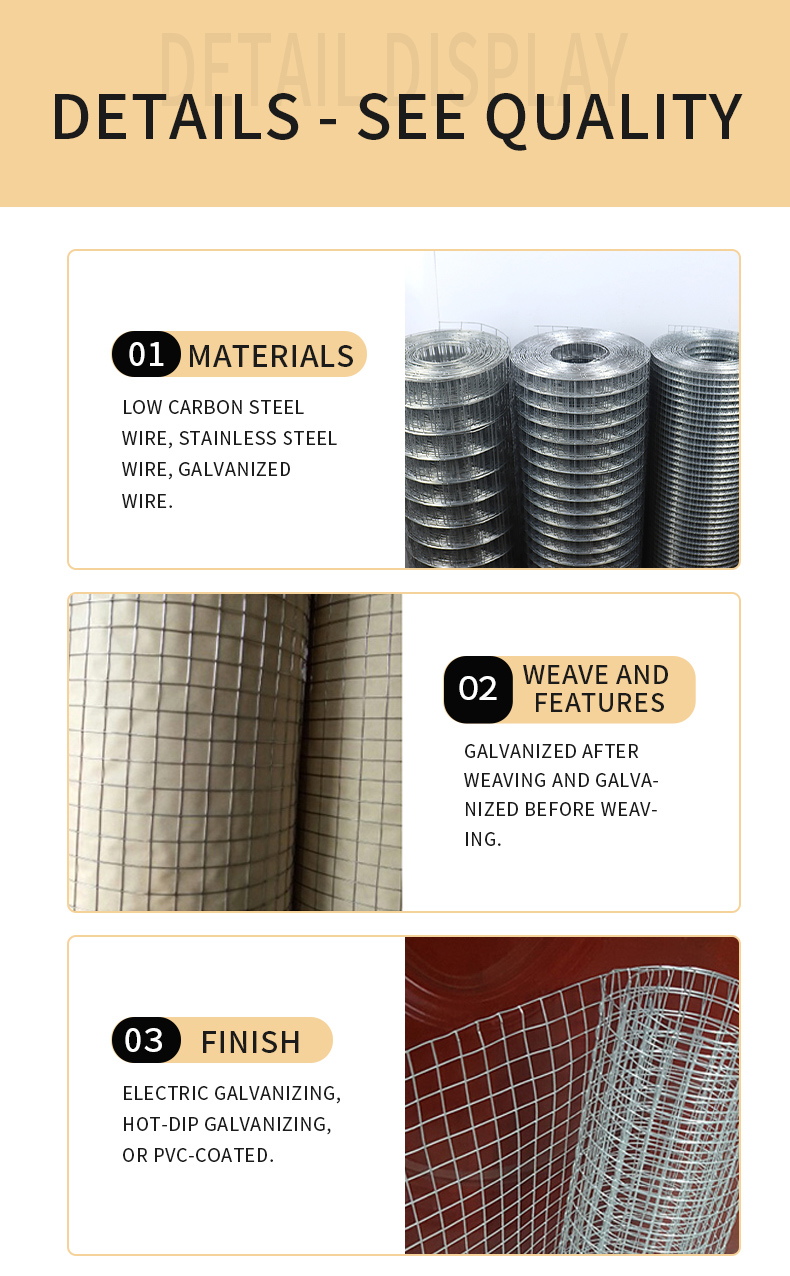 Widely Used Superior Quality best selling ISO certification hot dipped galvanized welded wire mesh