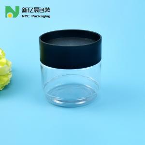 China 438ml Clear PET Food Grade Plastic Jars With Stackable Screw Cap on sale 