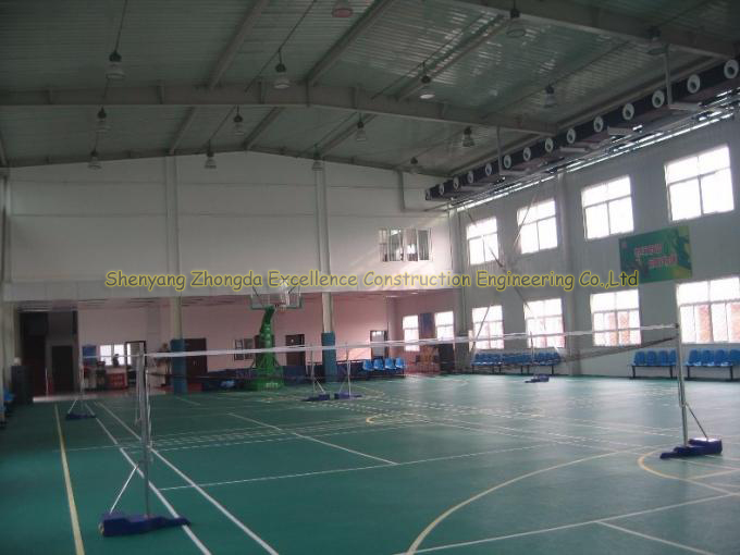 Pre Engineering Prefabricated Badminton Hall Steel Structure