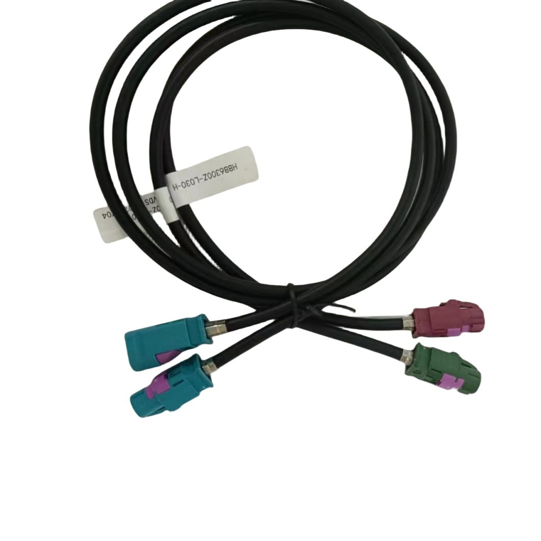 Professional Cable Assembly 4 Core Cable Vehicle Hsd Cable Rear View Backup Lvds Camera Cable