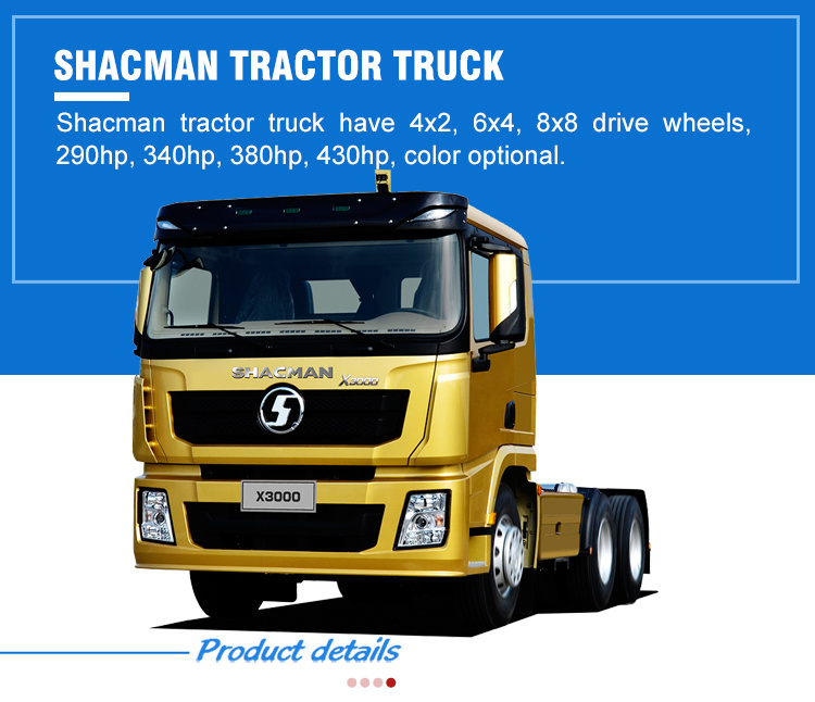 380HP Cummins Shacman Tractor Truck for Sale Philippines