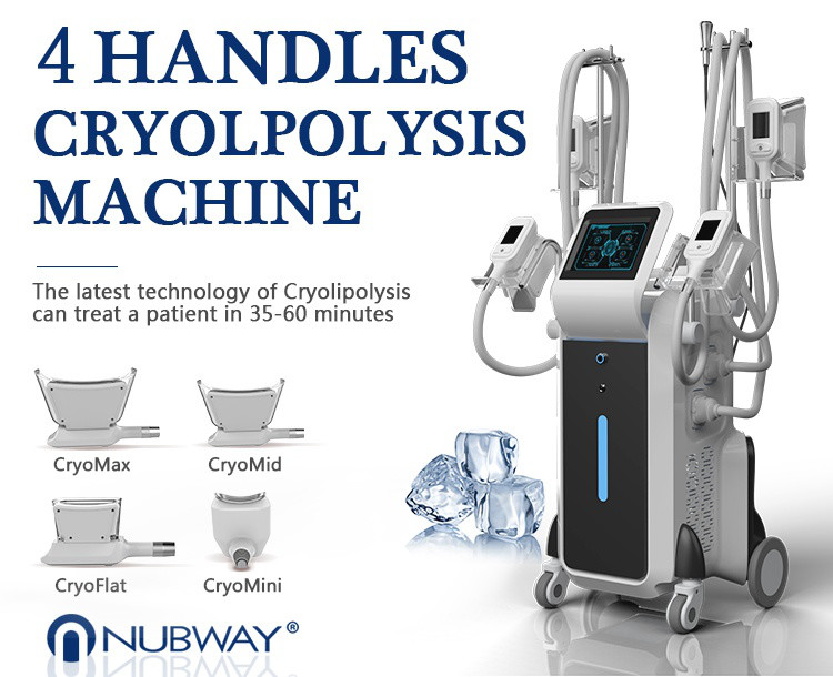 4 handles -15oC Vacuum cryolipolysis fat reduction machine 