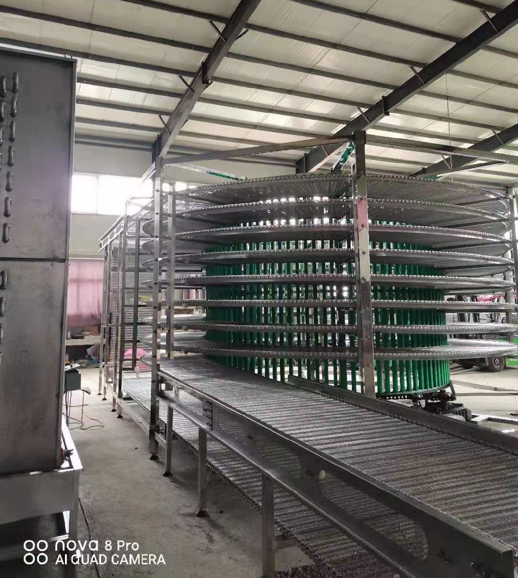 Plastic and Stainless Steel Spiral Cooling Tower Bakery Equipment