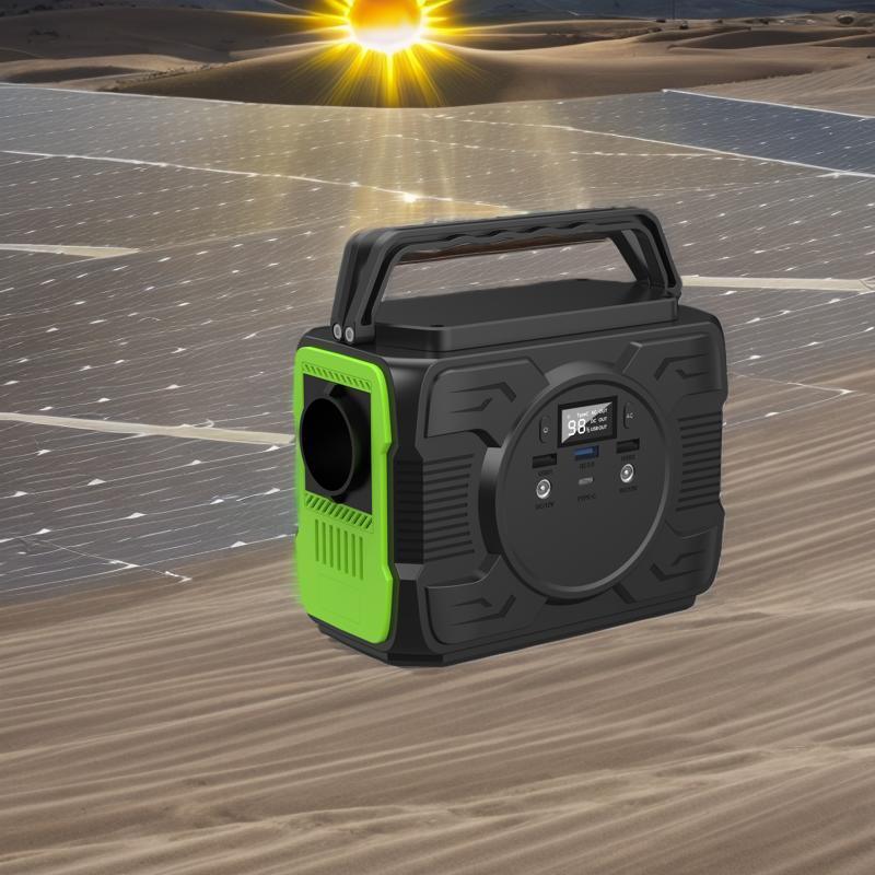 PC Fireproof Material 200W Emergency Generator USB Output High Power Mobile Power Portable Solar Balcony Energy Storage Power Station