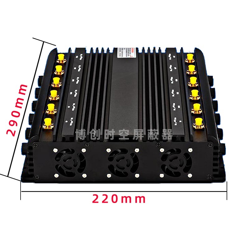 12 antenna mobile phone signal jammer, Wi Fi GPS LoJack signal blocker, mobile phone 4G jammer, 48W high-power jammer