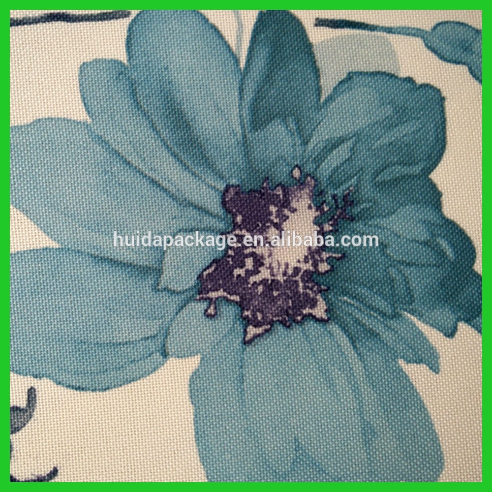 Blue flowers printed design table tablecloths for daily life used of made in China