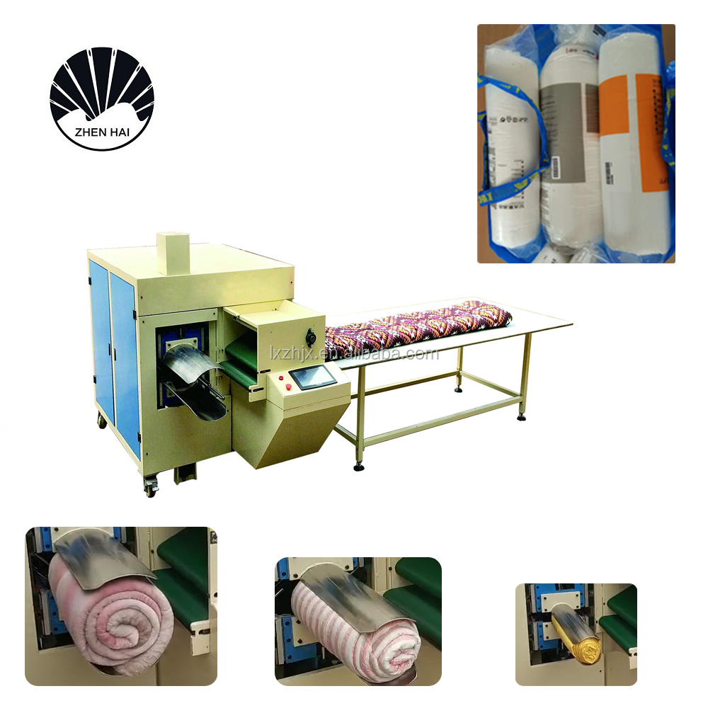 China Wuxi factory price automatic Multifunction rolling Quilt wrapping machine