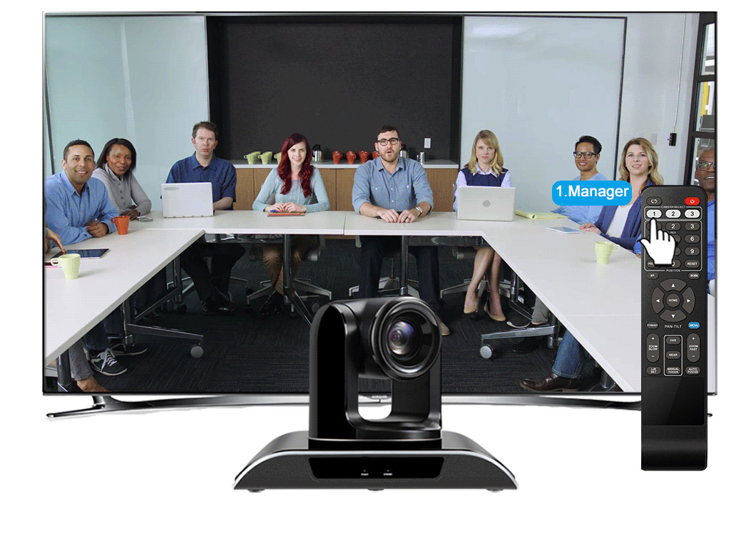 10X Optical Zoom Full HD 1080P Video Conference Camera USB Video Conference Camera for Smartboard