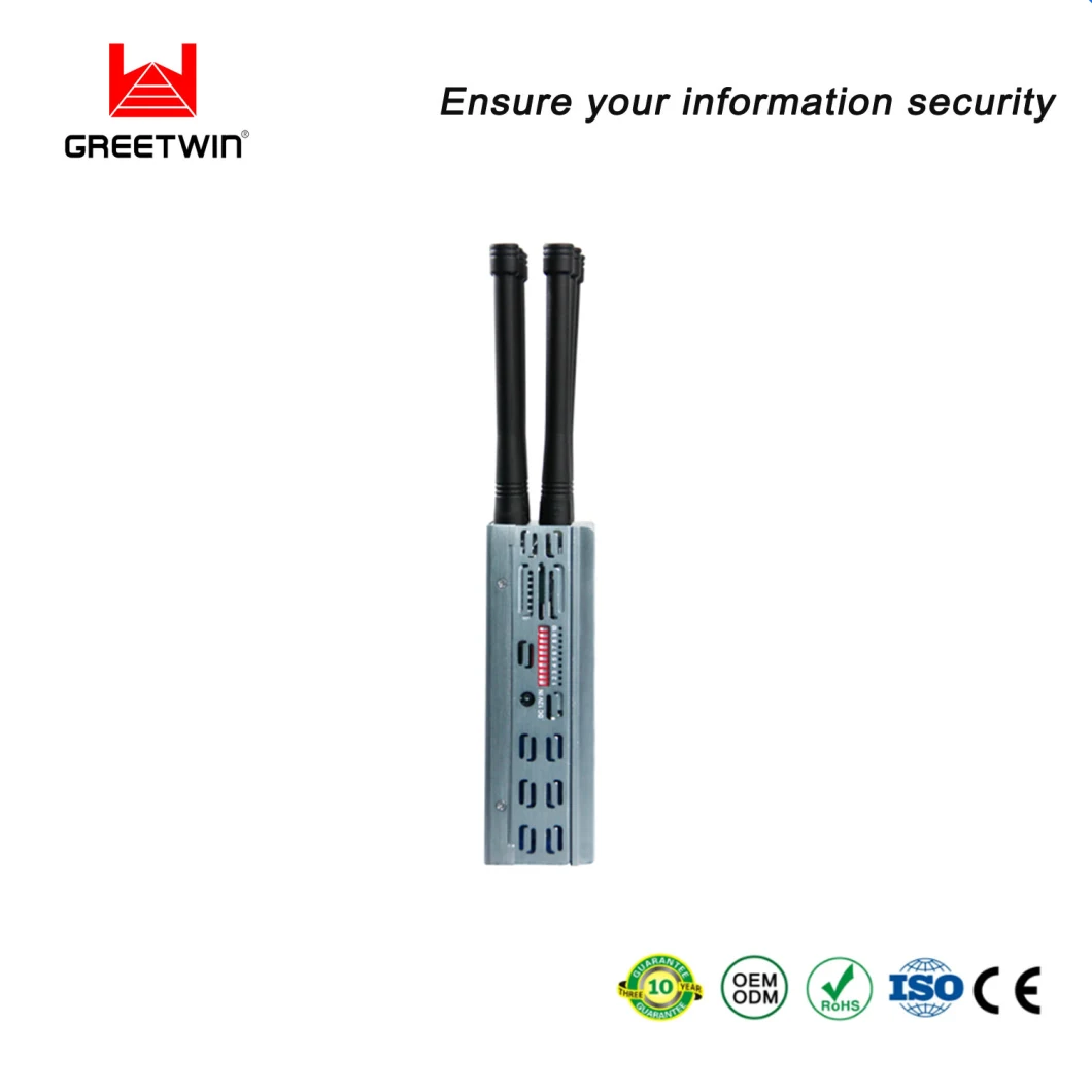 10 Channel Handheld Jammers WiFi and 3G 4G LTE Mobile Phone Signal Jammer
