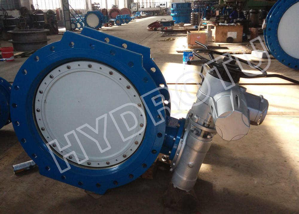 electric motor/ manual butterfly valve