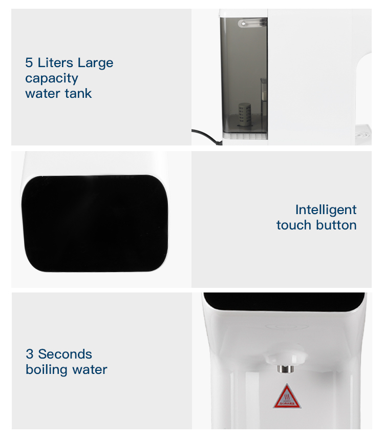 Electric 5L water tank Korean instant hot water dispenser touch screen reverse osmosis water dispenser