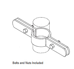 Steel Galvanised Riser Clamp with Bolt, Pipe Holder UL Standard