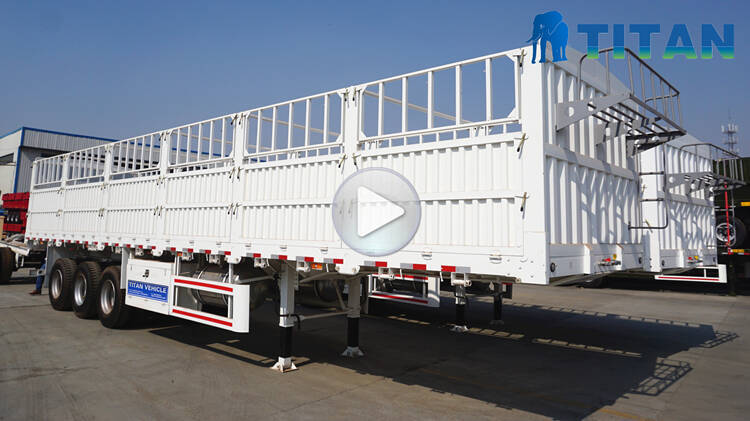 40ft fence container transporting drop side trailers for sale