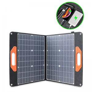 China Portable Solar Panel 200W/18V/36V - QC 3.0&Type C Output with Kickstand, Foldable Solar Charger for Jackery Explorer/ROC on sale 