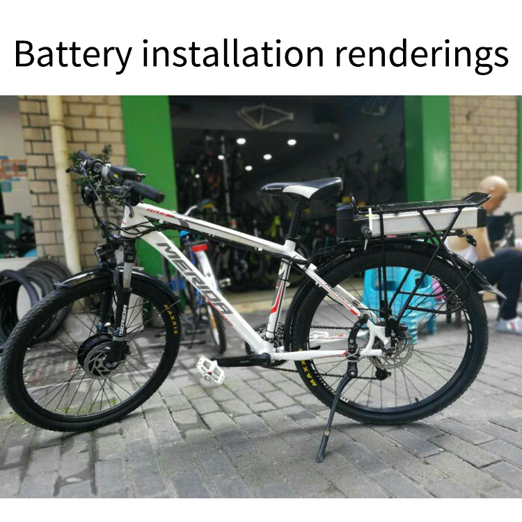 48V10ah 12ah 15ah 20ah Rack Ebike Lithium 18650 Ion Rechargeable Battery for Bicycle 36V Bicycle Battery 18Ah Silver E-Bike Battery with bracket, Battery charge